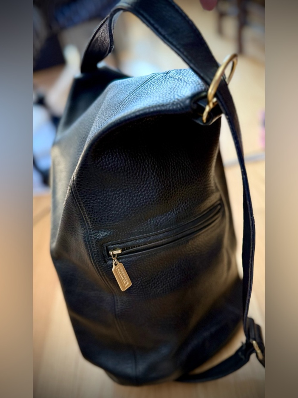 COACH Vintage Sonoma Flat Pack Sling Backpack Leather Convertible Crossbody 4944 - Picture 15 of 16